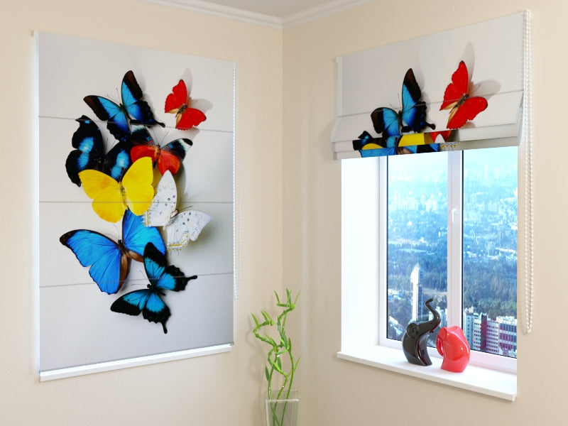 Tenda a Pacchetto. Farfalle Colorate - prezzo conveniente