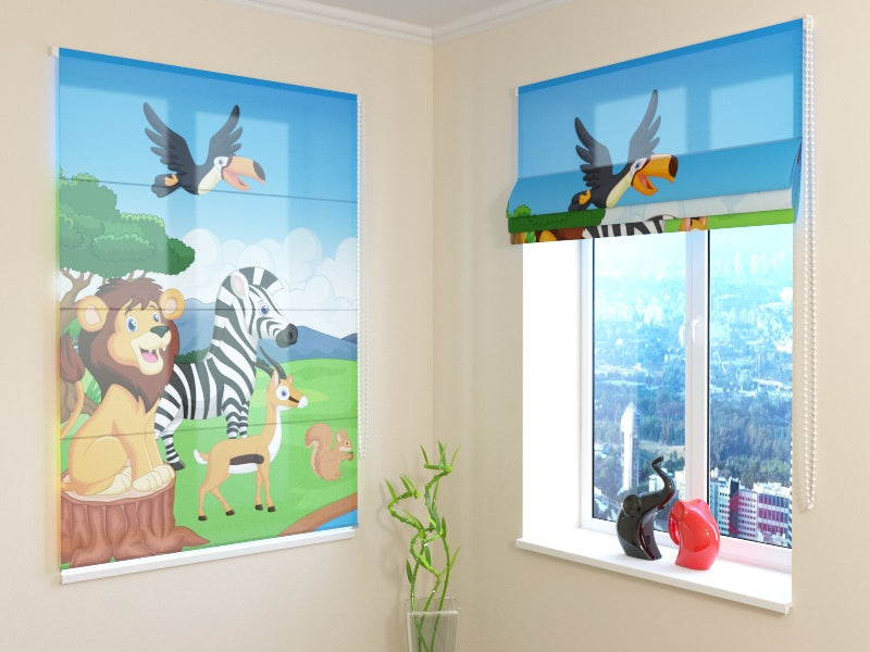 Tenda a Pacchetto per bambini. Animali Africani Carini - prezzo conveniente