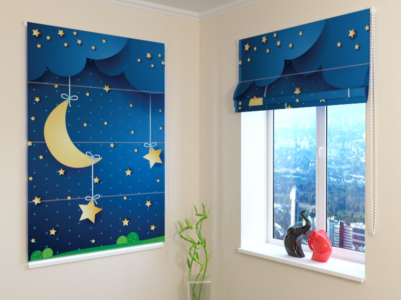 Tenda a Pacchetto Luna e Stelle