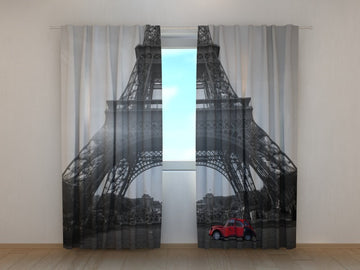 Foto Tende Auto Retrò e Torre Eiffel