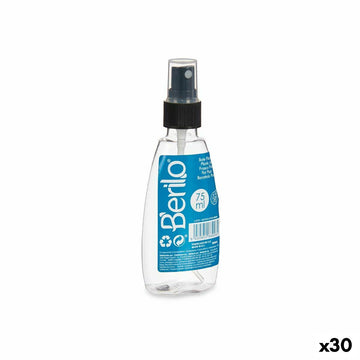 Spray Nero Trasparente Plastica (75 ml) (30 Unità)