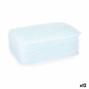 Spugna per il Corpo Sapone Azzurro Bianco 19,5 x 12 x 1,5 cm (12 Unità)