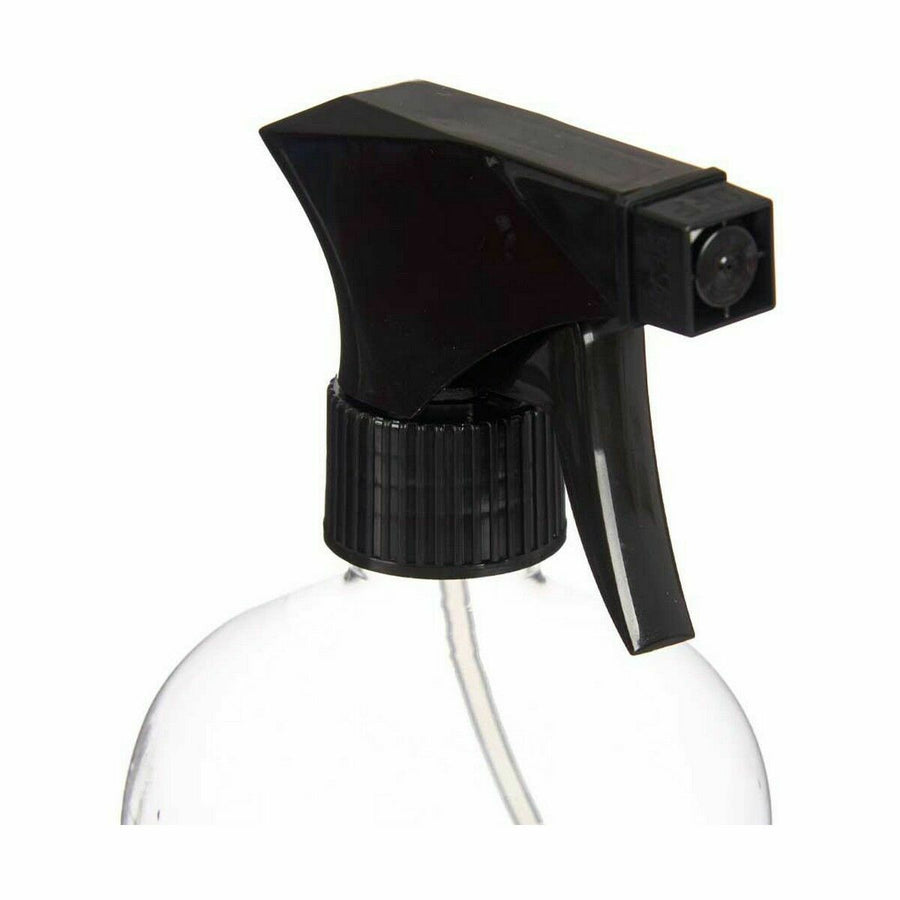 Purškimo butelis juodas skaidrus plastikas 1 l (12 vienetų)