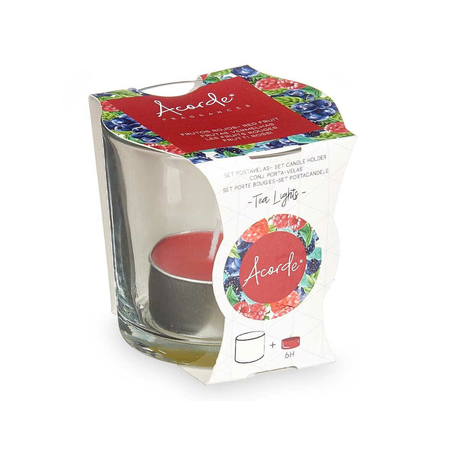 Bougie Parfumée Tealight Fruits rouges (12 Unités)