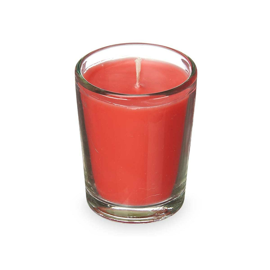 Set di Candele Profumate 16 x 6,5 x 11 cm (12 Unità) Bicchiere Frutti rossi