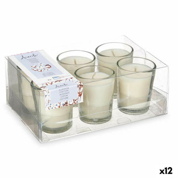 Set di Candele Profumate 16 x 6,5 x 11 cm (12 Unità) Bicchiere Cotone