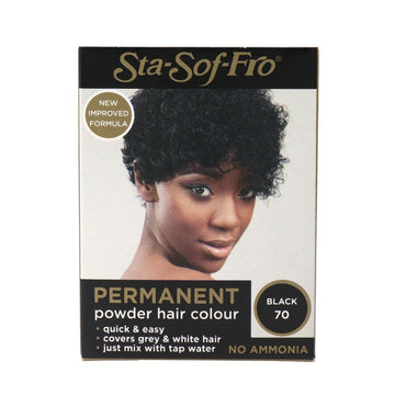 Sta Soft Fro pudra plaukų spalva juodi ilgalaikiai dažai (8 g)