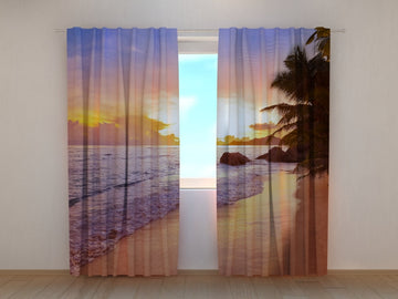 Tende Tramonto sulla Spiaggia alle Seychelles
