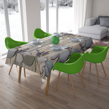 Tovaglia Lavanda su Legno Vintage