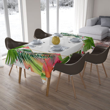 Tovaglia Acquerello Foglie Tropicali