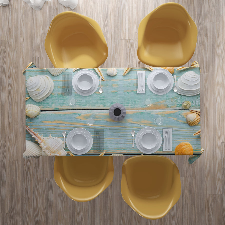 Tovaglia Conchiglie su Legno Vintage