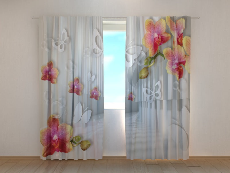 Tende Tunnel con Orchidee e Farfalle