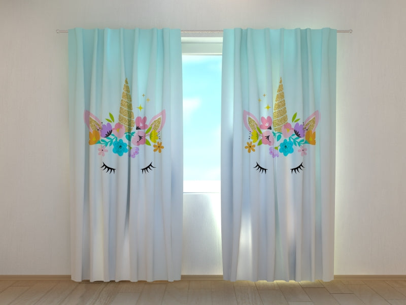 Tende Unicorno con Fiori