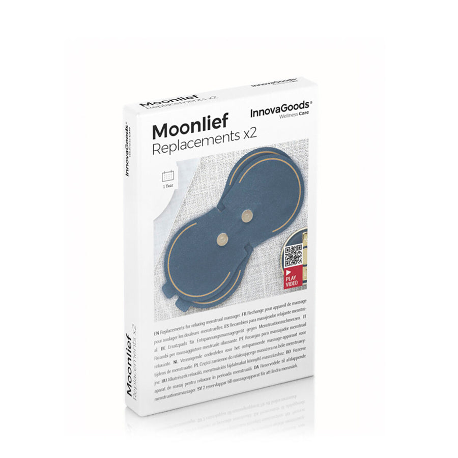 InnovaGoods Moonlief atpalaiduojančio menstruacinio masažuoklio pakaitiniai pleistrai (2 vnt.)