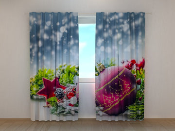 Tende Decorazioni Natalizie con Neve