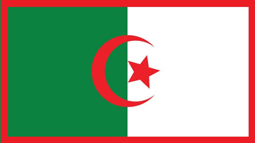 Tovagliette in tessuto cm.45x 30 con la bandiera algerina