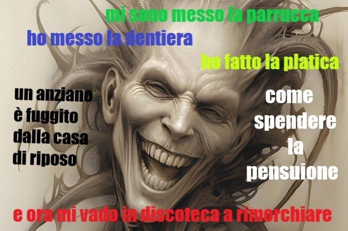 Tovagliette americane in tessuto cm.45x30 con un pensionato che si diverte