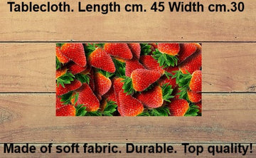 Tovagliette americane in tessuto cm.45x30. Con le fragole