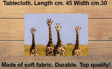 Tovagliette americane in tessuto cm.45x30. Con le giraffe