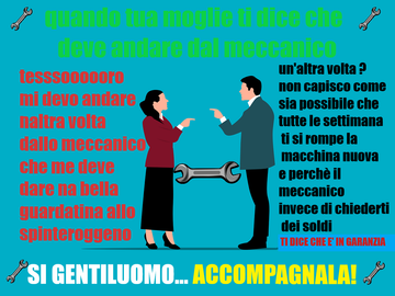 Tovagliette americane in tessuto cm.45x30. Con la moglie che va sempre dal meccanico
