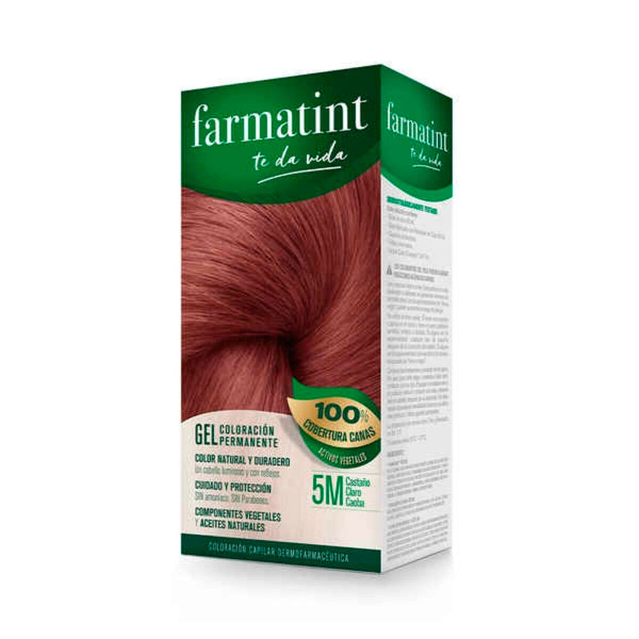 Farmatint nuolatiniai plaukų dažai 5m šviesiai raudonmedžio rudi