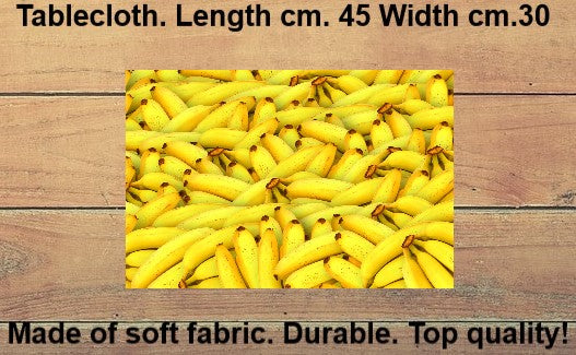 Tovagliette in tessuto cm.45x30. Con le banane gialle