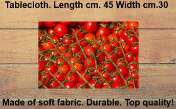 Tovagliette in tessuto cm.45x30. Con i pomodori rossi