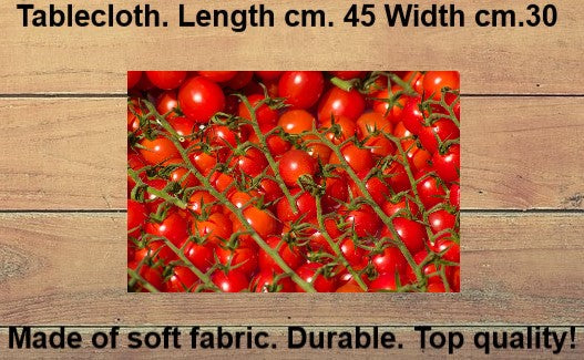 Tovagliette in tessuto cm.45x30. Con i pomodori rossi