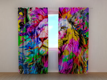 Tende Leone Colorato Creativo
