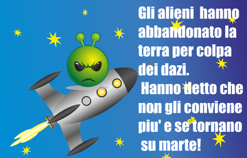 Tovagliette americane in tessuto cm.45x30. Gli alieni tornano su marte